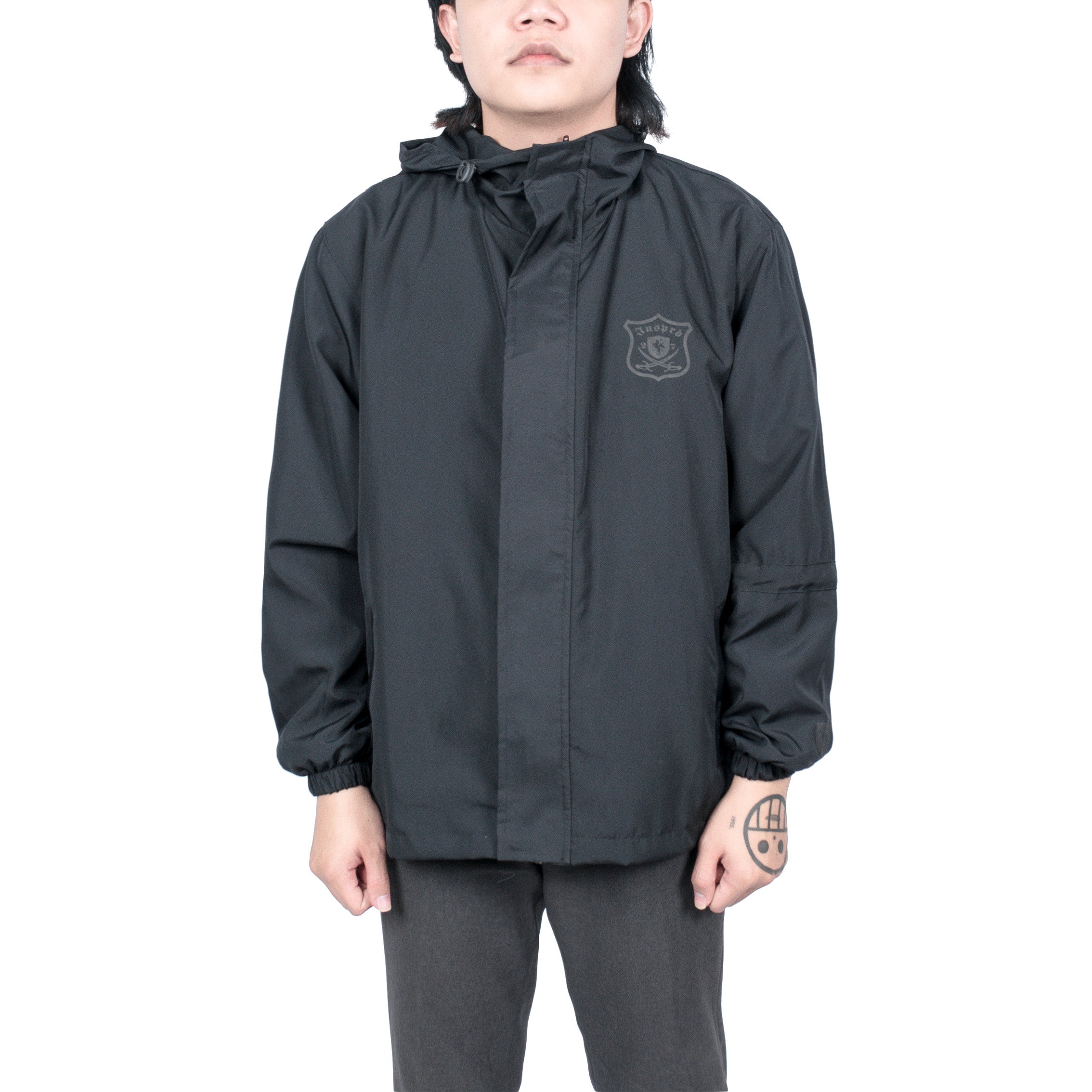 Inspired27 - Jacket Windbreaker Shield Basic JK | Black