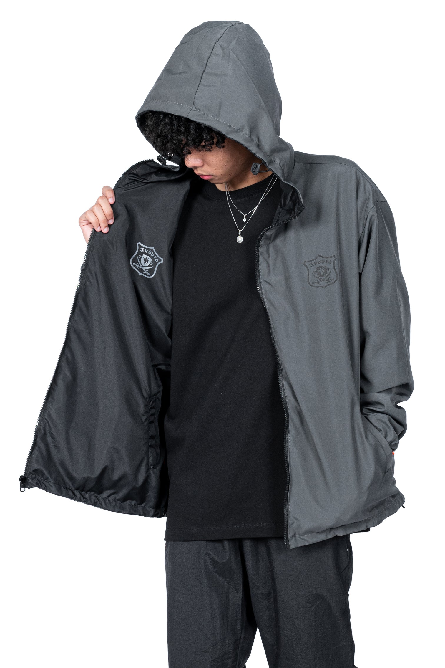 Inspired27 Jacket  - Shield Reversible I Black Grey