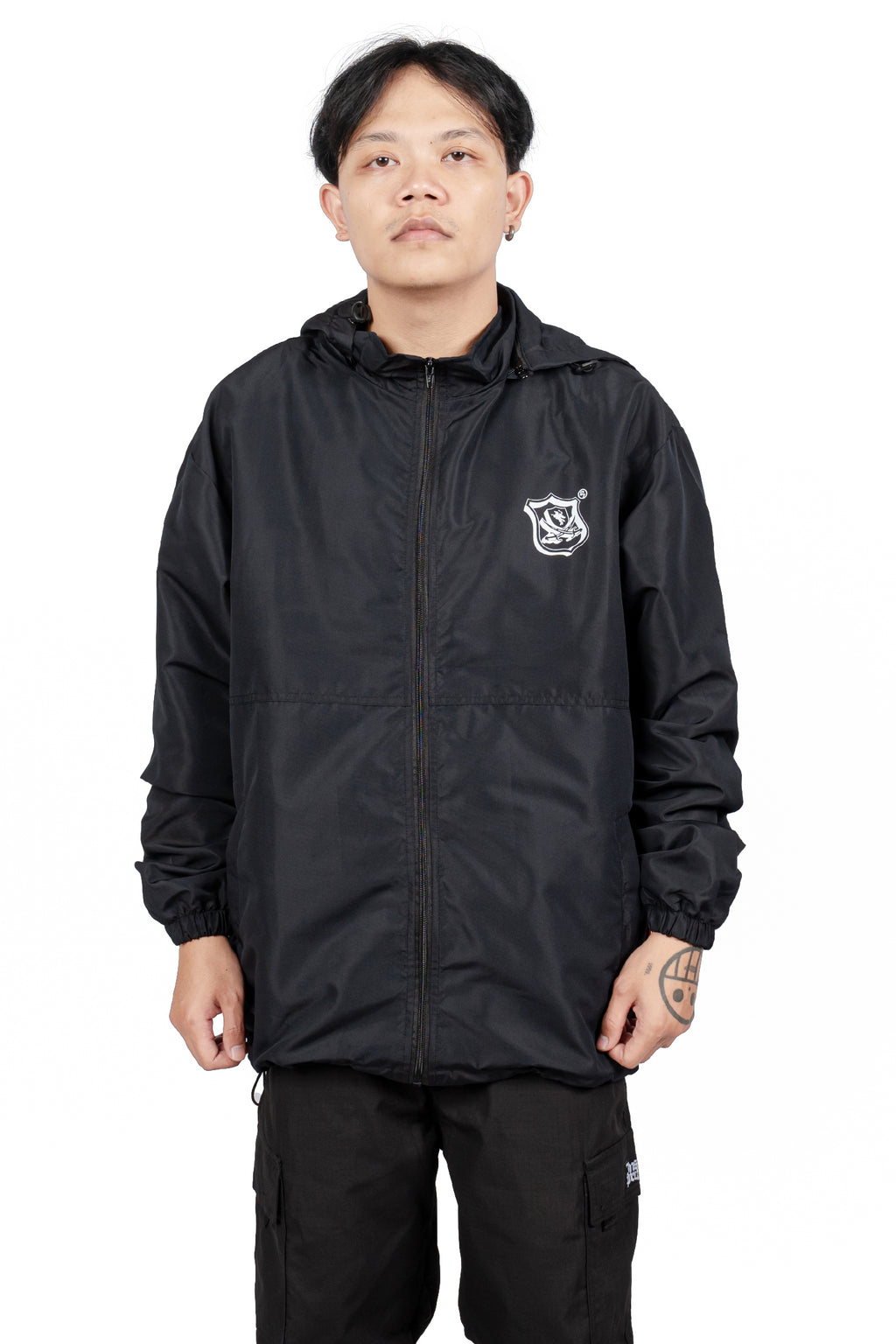 Inspired27 - Jacket Windbreaker Extrude Foldable | Black