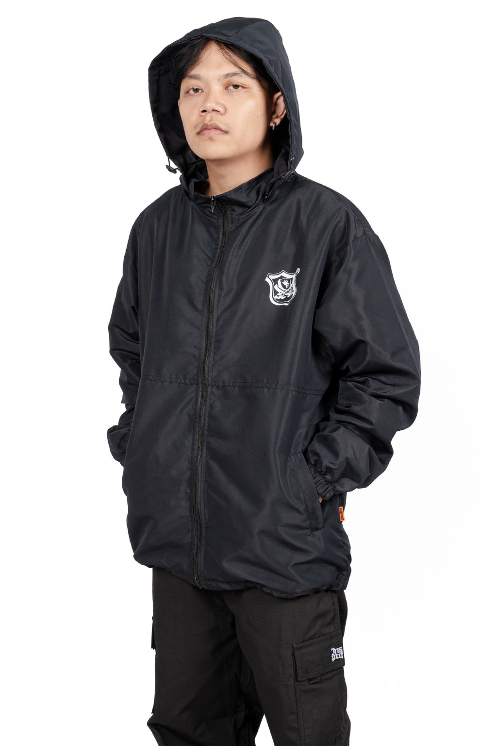 Inspired27 - Jacket Windbreaker Extrude Foldable | Black