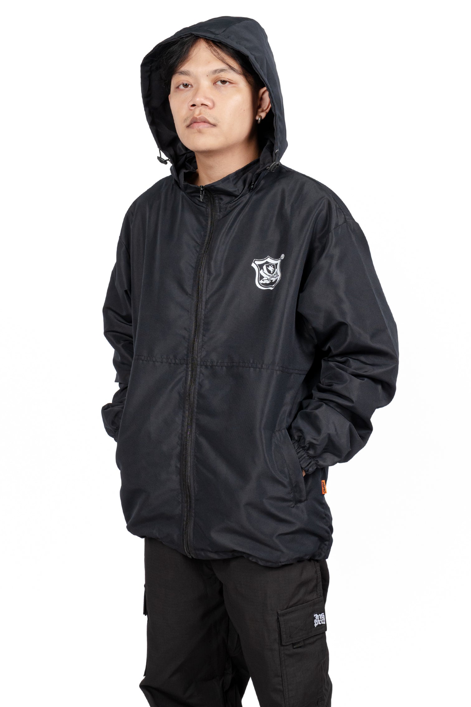 Inspired27 - Jacket Windbreaker Extrude Foldable | Black