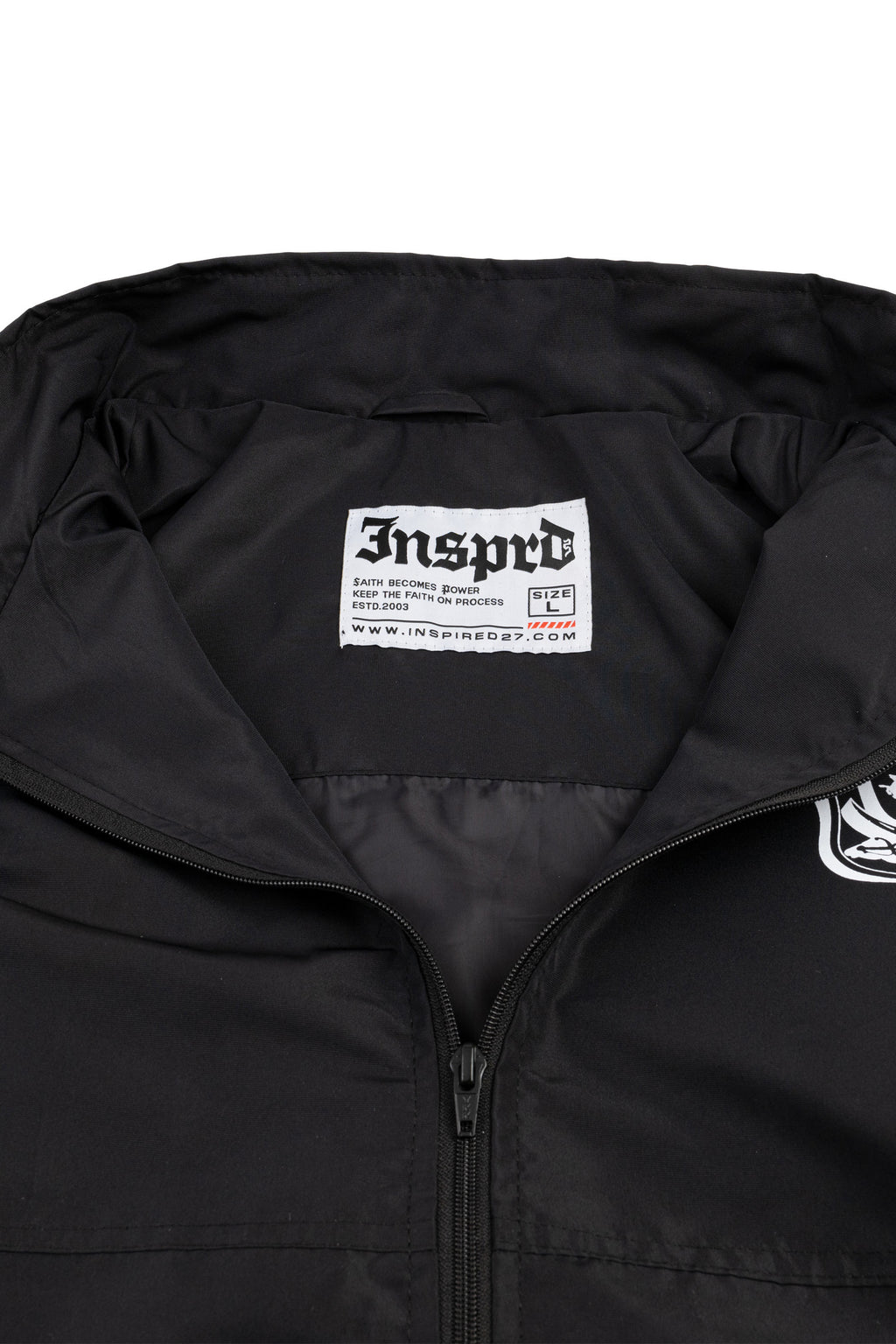 Inspired27 - Jacket Windbreaker Extrude Foldable | Black