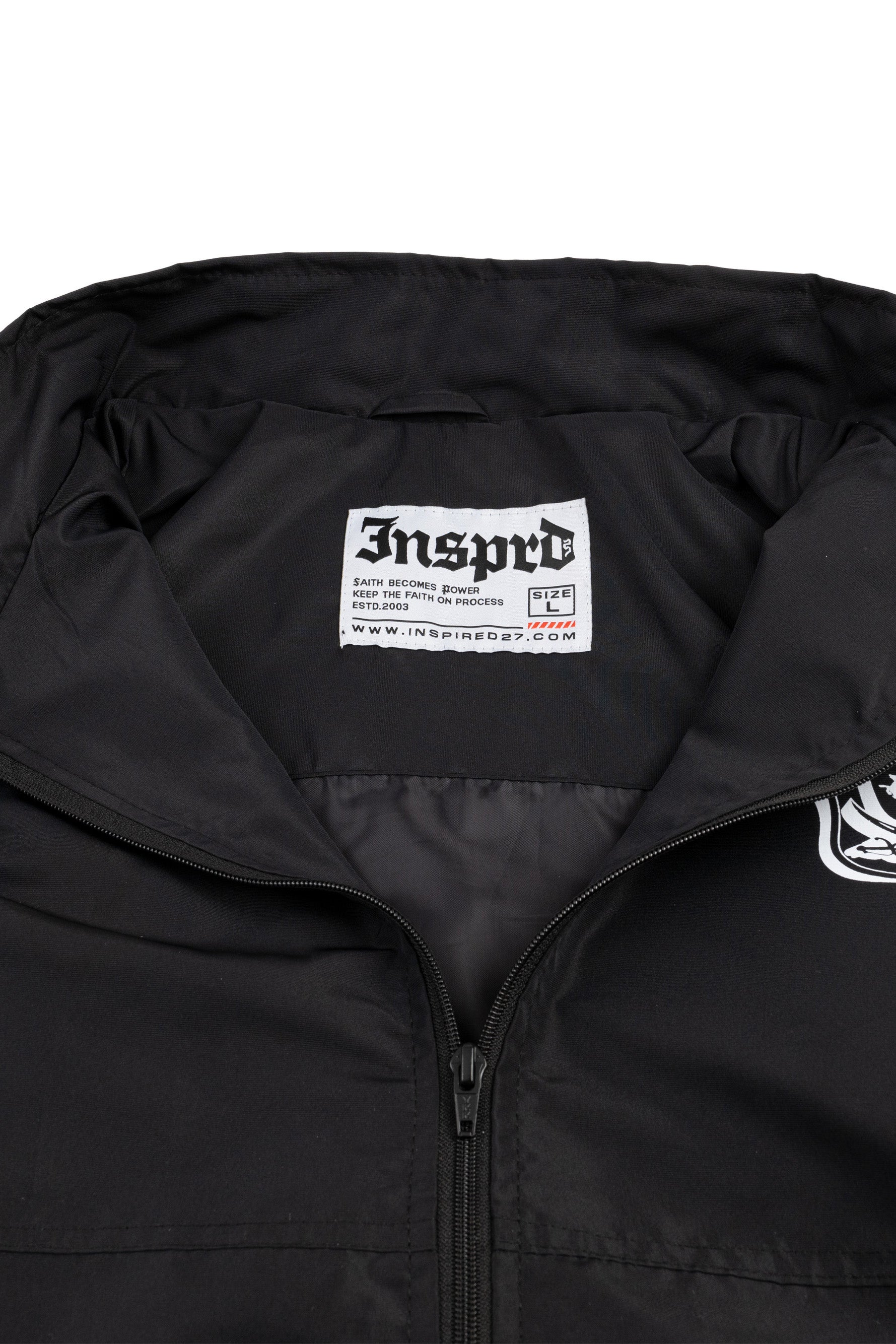 Inspired27 - Jacket Windbreaker Extrude Foldable | Black