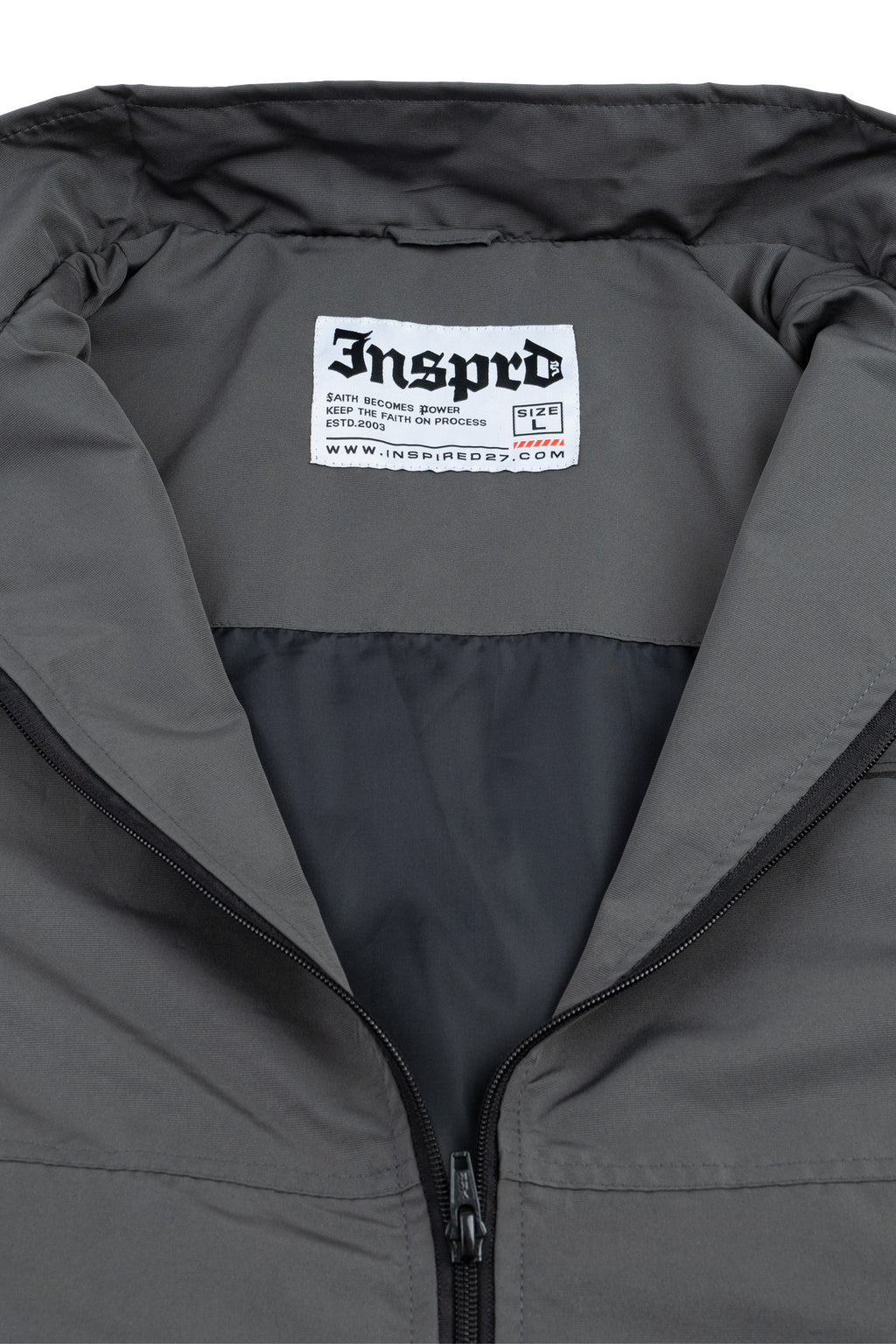 Inspired27 - Jacket Windbreaker Extrude Foldable | Dark Grey