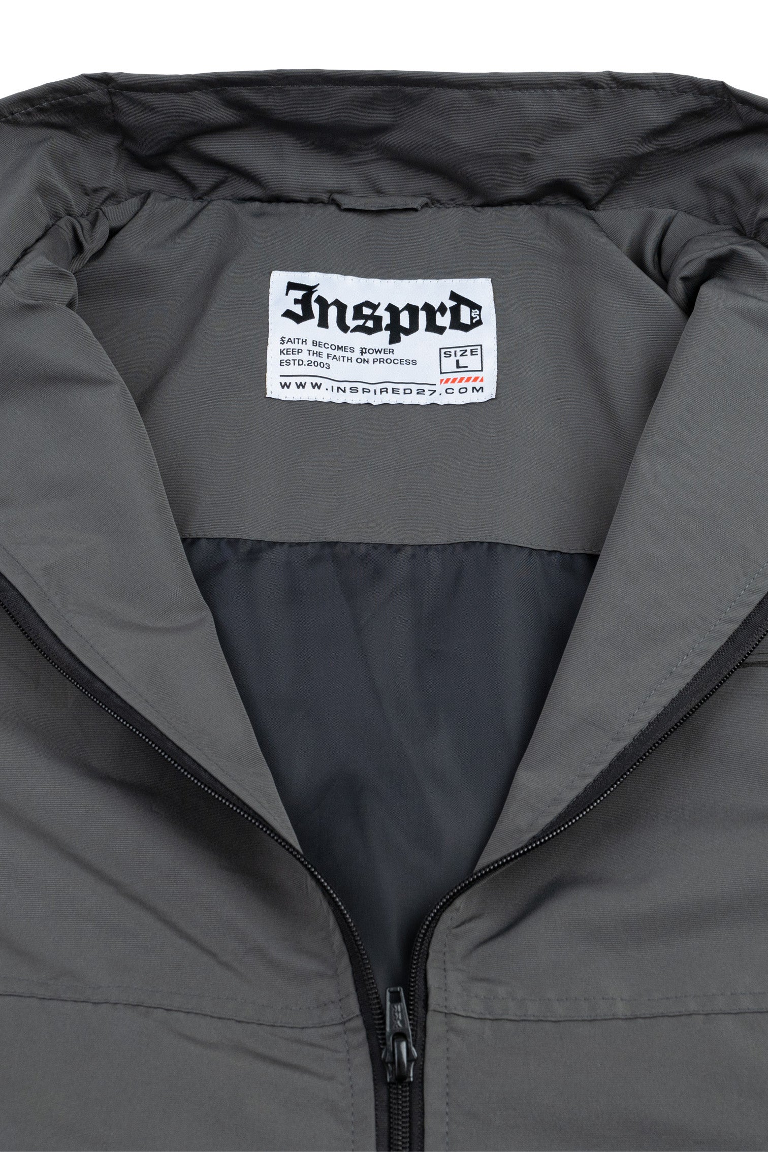 Inspired27 - Jacket Windbreaker Extrude Foldable | Dark Grey