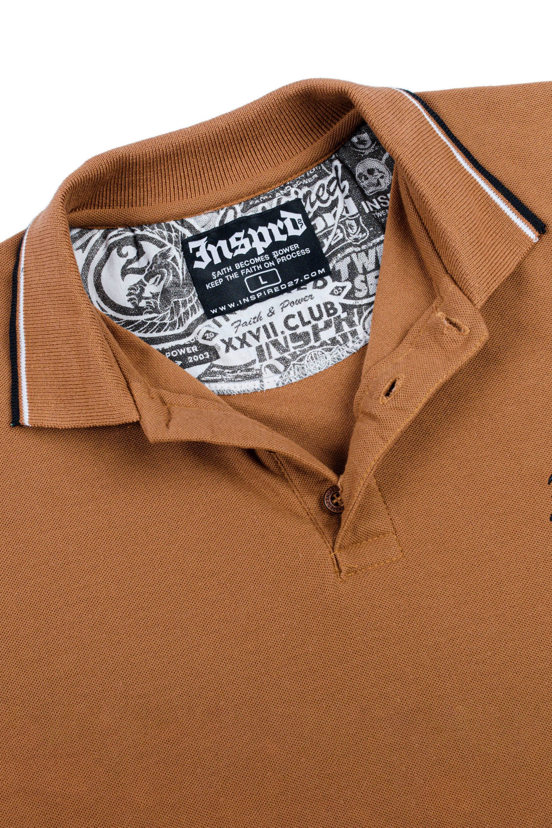 Inspired27 Polo Shirt - Root PL Br | Brown