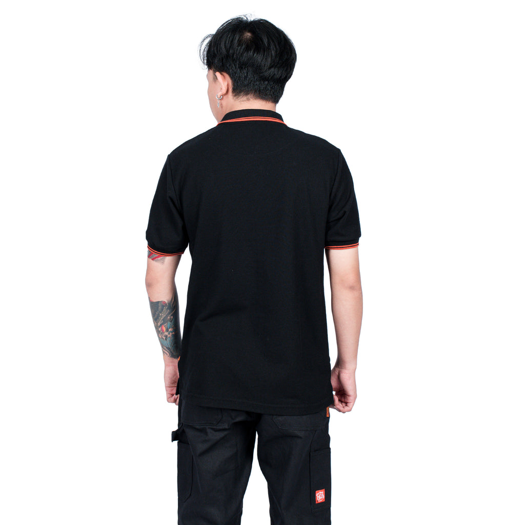 Inspired27 Polo Shirt - Root PL Stripe Or | Black